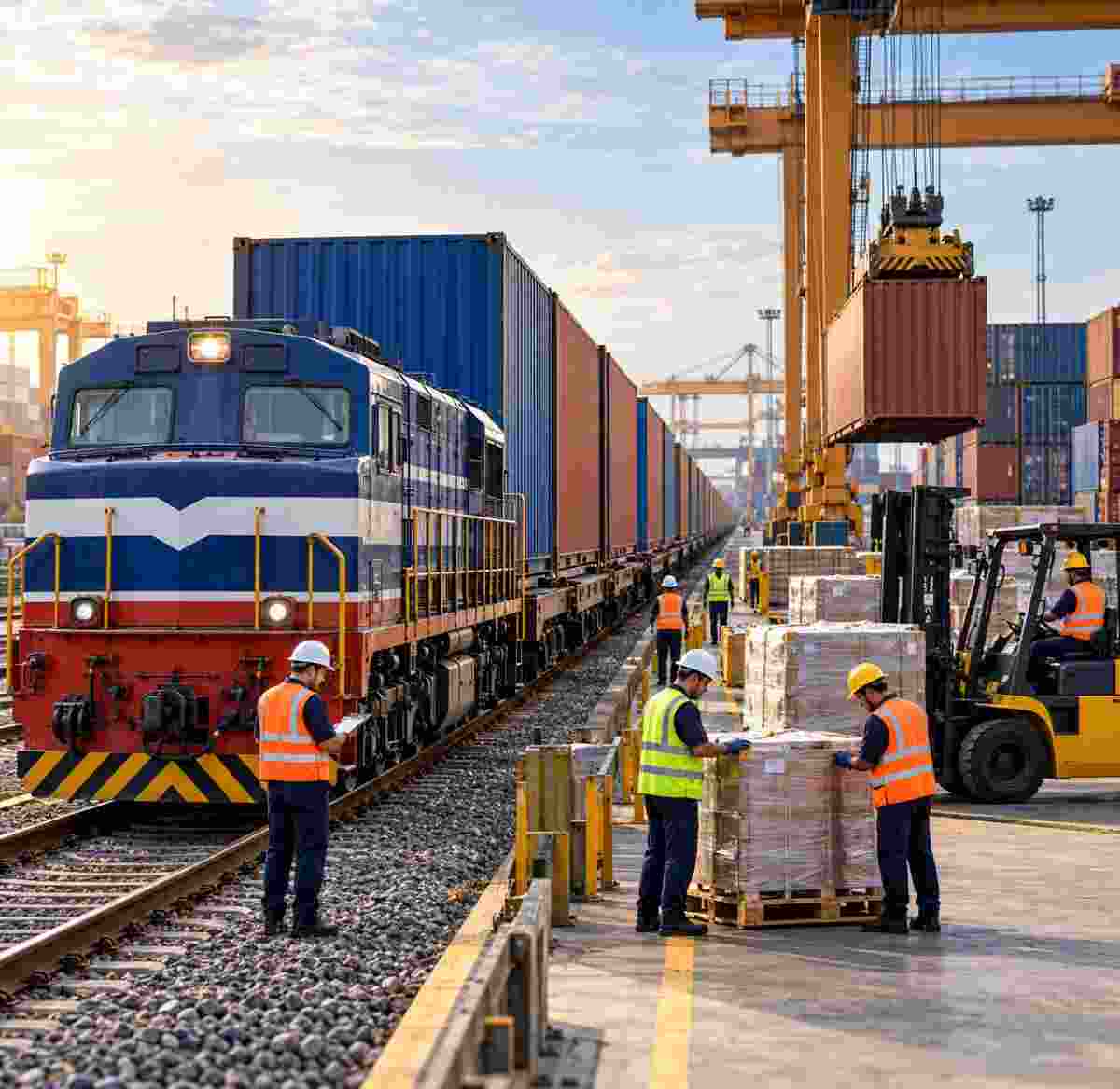 Secure rail cargo handling and shipment movement